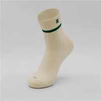 Gilnokie - Trainer Cream & Green Stripe