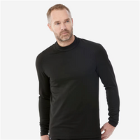Decathlon - Mens Warm and Breathable Ski Base Layer Black
