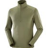 Salomon | ESSENTIAL LIGHTWARM Men's Half Zip Midlayer Jacket | Grape Leaf