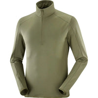 Salomon | ESSENTIAL LIGHTWARM Men's Half Zip Midlayer Jacket | Grape Leaf